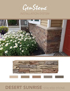 GenStone Faux Stacked Stone 90 Degree Outside Corner Panel 22.5" x 12" in - Image 9