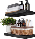 BGMG Wood Floating Shelves 16 inch, Wide Rustic Wooden Wall Shelves by BGMG