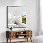 KOCUUY Bathroom Mirror 36"x40", Shatterpoof Large Vanity Mirror, Metal Framed - Image 4