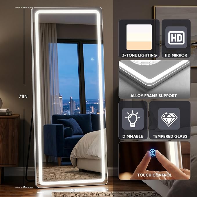 71"x32" Full Length Mirror - Image 5