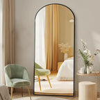 DUMOS Arched Full Length Mirror, Modern Wall Hanging Leaning - Image 7