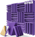 48 Pack Sound Proof Foam Panels, Decorative Soundproof Wall Panels Sound by ZELMINE