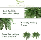 Nearly Natural 48in Artificial Boston Fern, Large Faux Greenery - Image 5