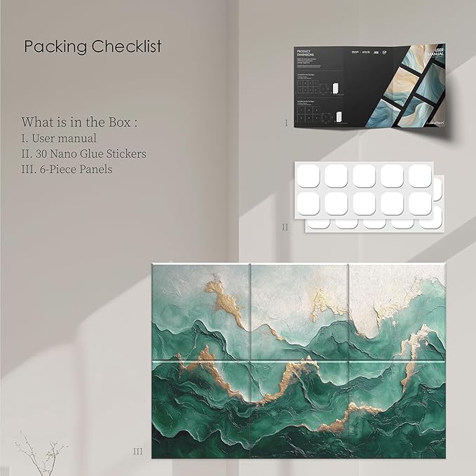 6-Pack Acoustic Wall Panels 72x48 Inch Decorative Acoustic Panels Sound - Image 7