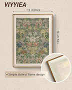 VIYYIEA Framed Wall Art for Living Room, Pattern Canvas Prints, Vintage Home - Image 3