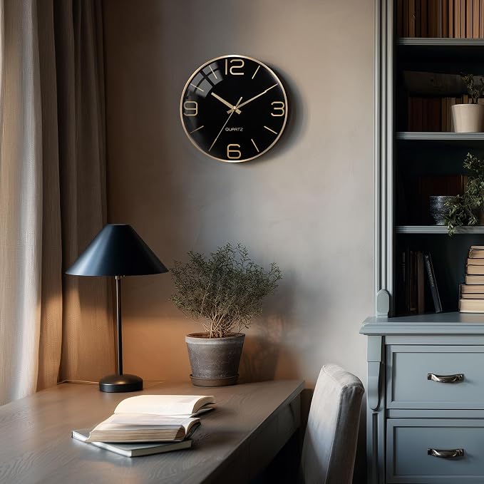 AYRELY® 12 Inch Silent Modern Wall Clocks Battery Operated, Wall Clock - Image 3