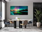 S01962 Wall Art Aurora scenery Painting on Canvas Stretched and Framed Canvas - Image 6