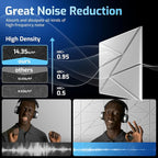 22 Pack Acoustic Panels with Self-Adhesive, Sound Panels High Density, - Image 5