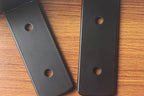 2 Pack - 4 inch Black Hidden L Shelf Bracket Iron Floating Shelf Brackets - Image 3