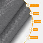 HOMEDEMO Outdoor Roller Shades for Patio, Sun Roller Shade Cloth Roll Blinds - Image 4