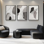 Large Framed Modern Abstract Wall Art - Image 8