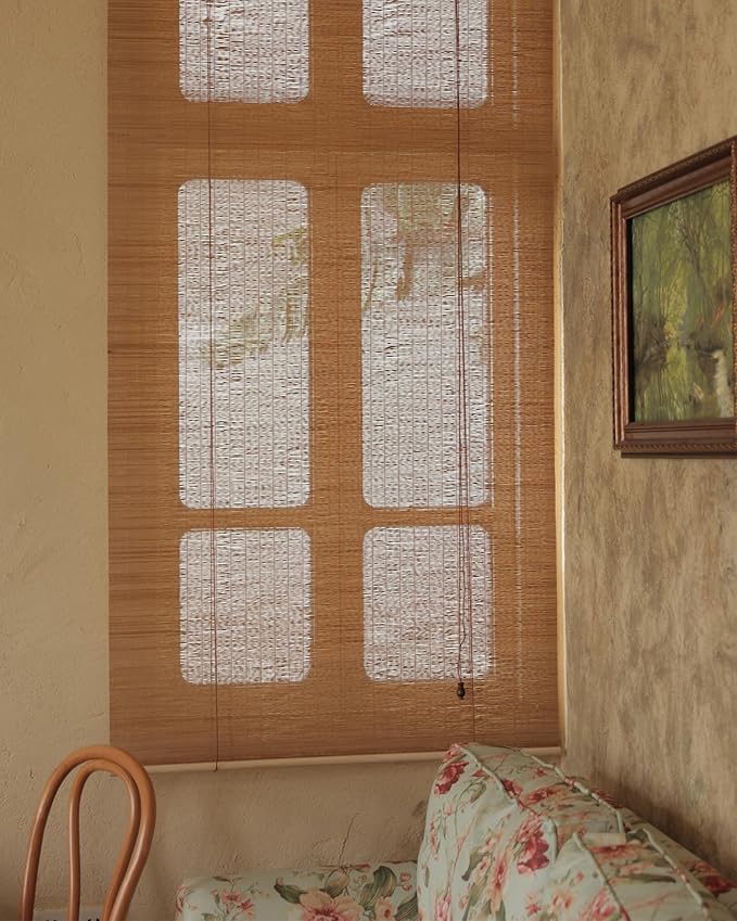 27" Wx72 H Bamboo Blinds Roller Shades - Image 3