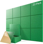 22 Pack Self-Adhesive Acoustic Panels, Soundproof Wall Panels by Lebenforce
