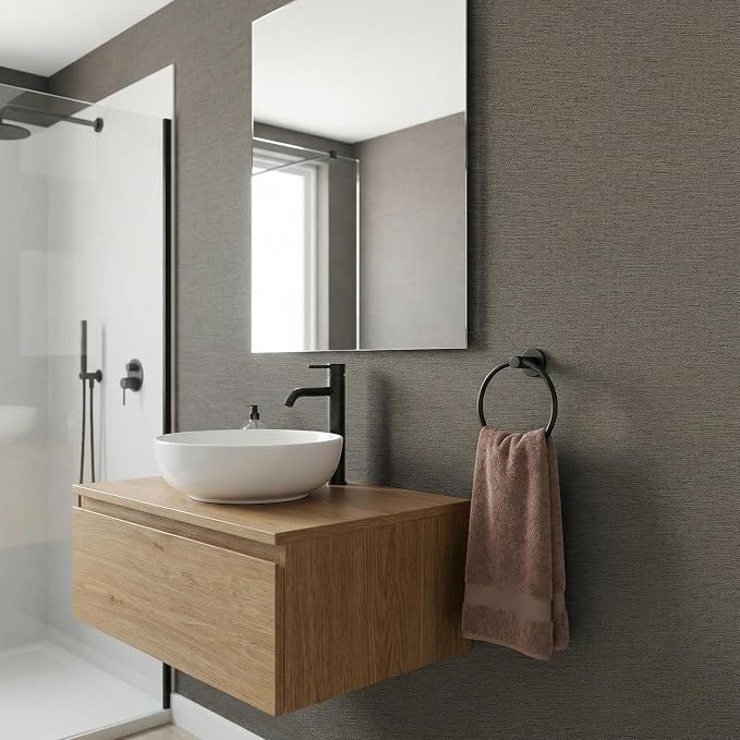 WADILE Grasscloth Peel and Stick Wallpaper 15.7in x 78.7in, Textured Contact - Image 6