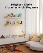 Shario Nursery Book Shelves, Scalloped Shelves, Wall Book Shelves - Image 5
