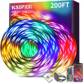 KSIPZE 200ft Led Strip Lights RGB Music Sync Color Changing Bluetooth Led Lights by KSIPZE