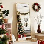 BEAUTYPEAK Gold Full Length Mirror, Suitable - Image 6