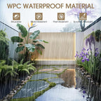 WPC Slat Wall Panels 8 Pack 96" x 8.2", Waterproof Fluted Wall Paneling - Image 3
