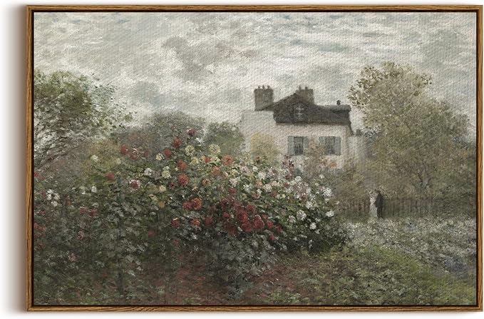 InSimSea Framed Canvas Wall Art Vintage Decor, Farmhouse Room Aesthetic by InSimSeaArt