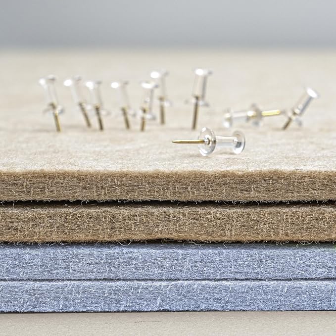 Lightomorrow Bulletin Board, 24 x 18 inches Felt Board Decorative Pin Board - Image 6