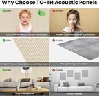 10 Pack Large Acoustic Panels, 47.2 x 23.6 x 0.35 Inch Sound Proof Foam Panels - Image 8