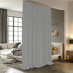 Room Divider Curtains for Ceiling Track Rod, 12.5 ft Wide x 7 ft Tall, 1 Panel by RoomDarkning