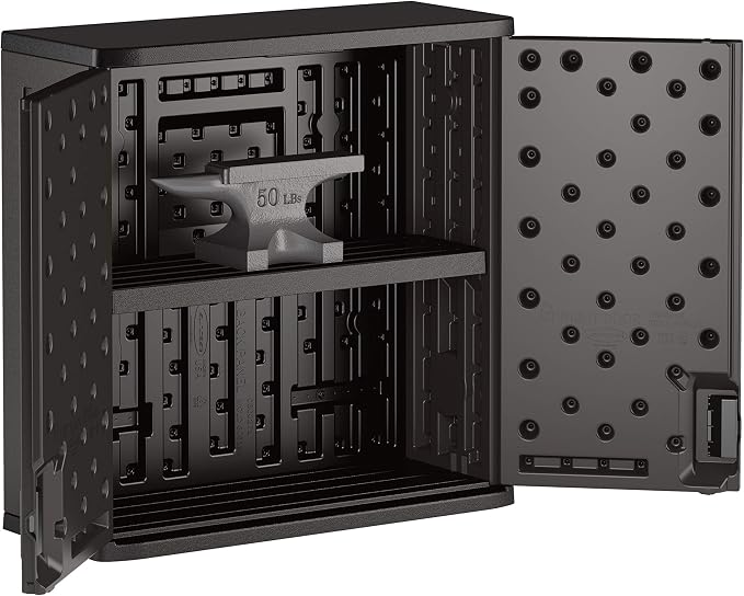 Suncast Commercial 4 Cubic Ft. Heavy-Duty Resin Wall Cabinet - Image 3