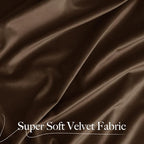 NICETOWN Brown Velvet Blackout Curtains 96 inches Long, Room Darkening Home - Image 8