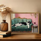 Fun Cat Wall Art Cute Tuxedo Cat - Image 4