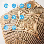 Art3d Drop Ceiling Tiles 24x24 in Bronze, 3D Wainscoting Panels Glue Up 2x2 - Image 6