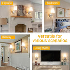Nekhung Battery Operated Wall Sconces Set of 2, Wireless Wall Light - Image 8