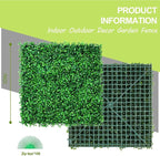 AOKIE 10"X10" Artificial Grass Wall, Party Garden Fence Decor - Image 3