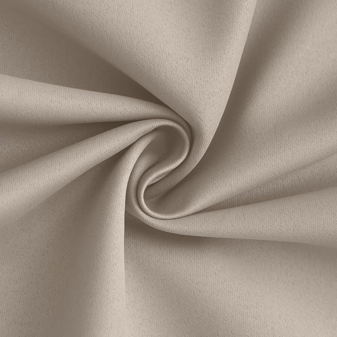 Yakamok 100% Blackout Curtain Panels 72 inches Cold and Light Blocking Drapes - Image 3
