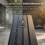 From Plain to Beautiful in Hours WPC Exterior Wall Slat Panels Waterproof - Image 3