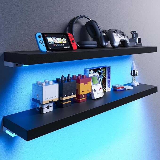 BAMEOS RGB LED Floating Shelves by BAMEOS