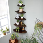 Corner Shelves, Floating Corner Shelf, Round End Wall Mount - Image 2