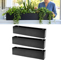 LaLaGreen Wall Planters for Outdoor Plants Carbon Steel Black Metal Hanging by L%C3%A1L%C3%A1Green