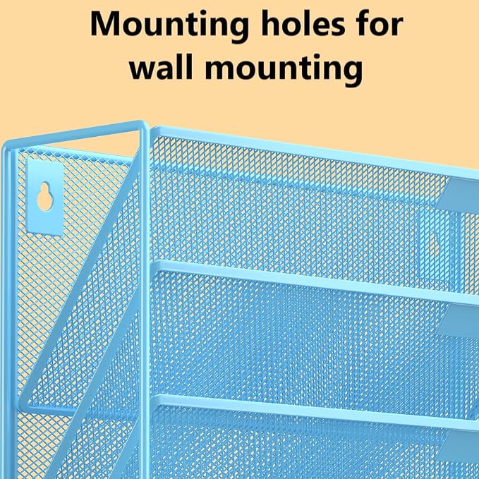 Kuntine.B 6-Tier Wall File Organizer Hanging File Organizer Cubicle Organizer - Image 4