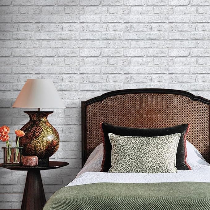 3D Faux Brick Wall Panels Peel and Stick, Small Brick-Look Textured Wall Sticker - Image 11