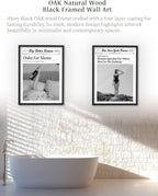 iHery Premium Small 8x10in Natural Black OAK Wood Dolce Far Niente Framed Wall - Image 6