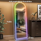 Hasipu Arch Full Length Mirror 75 x 28 in - Image 2