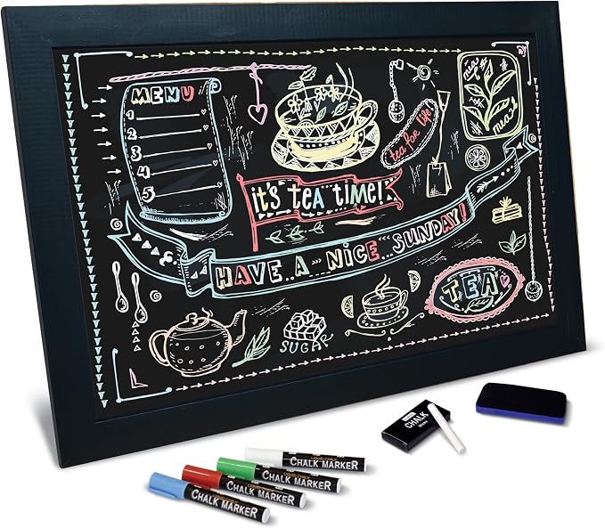 Magnetic Wall Chalkboard, Extra Large Size 20" x 30", Wood Frame, Chalkboard - Image 7