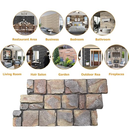 ROOMTEC 1-Pack Faux Stone Wall Covering Panels - Image 7