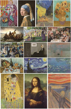 MINI ZOZI Famous Art Prints And Posters 16PCS Paintings Fine Art Impressionist by MINIZOZI