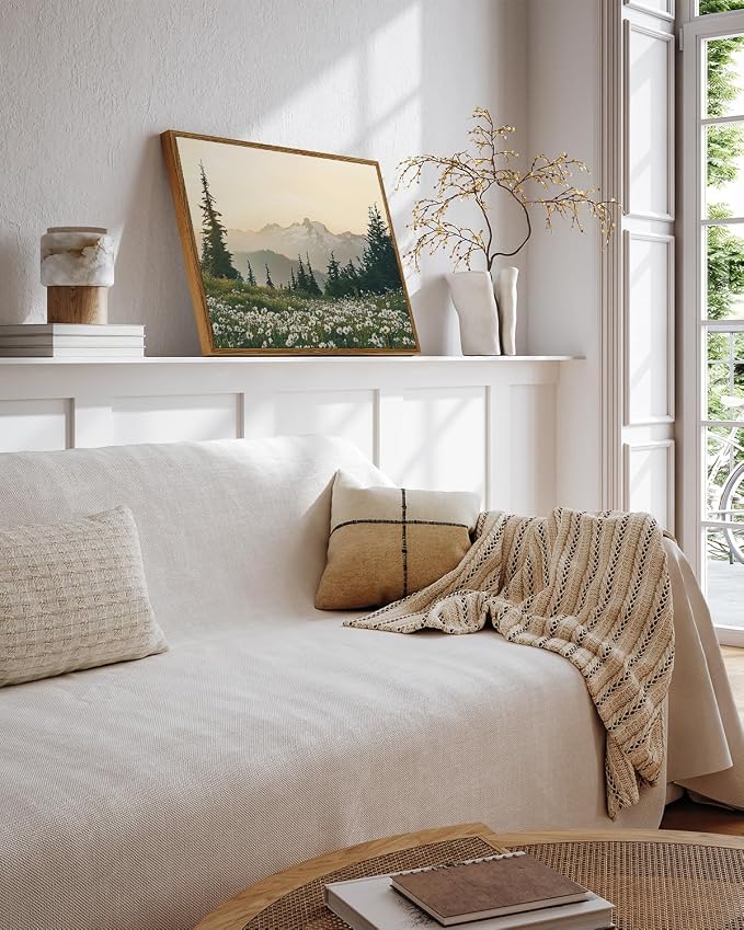 InSimSea Framed Canvas Wall Art Vintage Decor, Forest Wall Decor - Image 5