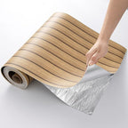 Haimin Wood Grain Slat Wall Panels Peel and Stick Faux Wood Thick Wallpaper - Image 6