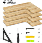 YGEOMER Corner Floating Shelves, Wall Mounted Corner Shelf - Image 7