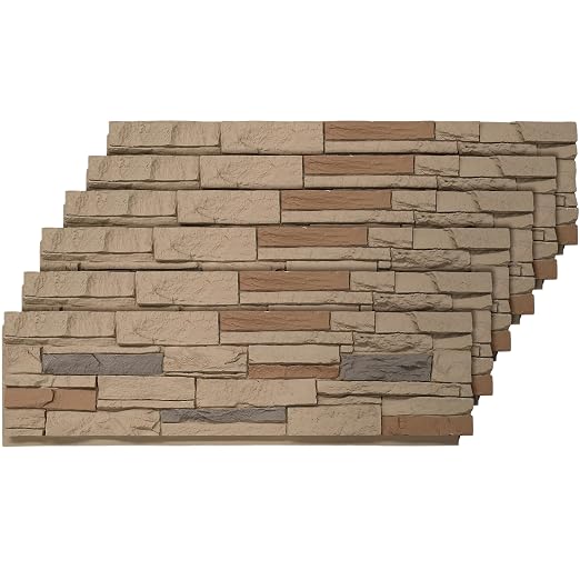 ROOMTEC 6-Packs Faux Stone Wall Covering Panels by ROOMTEC