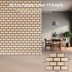 WoveN SounD Brick Acoustic Wall Panels, 16 Pack 16x12 Inch, PVC Wood Grain - Image 2