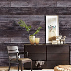 WENMER 17.71" x 394" Grey Wood Peel and Stick Shiplap Self Adhesive Wallpaper - Image 8